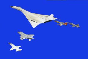 XB-70A-2 (AMT 1/72) ＋４ F-104NとF-4Bはハセガワ、T-38A(F-5B改造)とYF-5Aはエッシー
