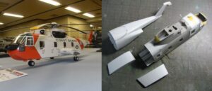 HH-3F Pelican USCG (1/48) ハセガワのHSS-2から　胴体の前半以外は プラ板で完全自作